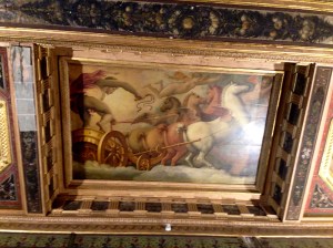 The ceiling in Palazzo Medici Riccardi, Florence, Italy