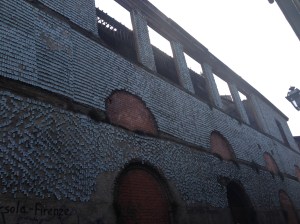 Dollar bill building in Florence, Italy