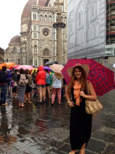 Outside of the Cathedral of Saint Mary of the Flowers in Florence, Italy