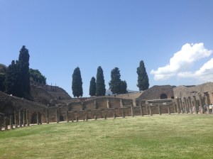 The ruins in Pompeii, Italy