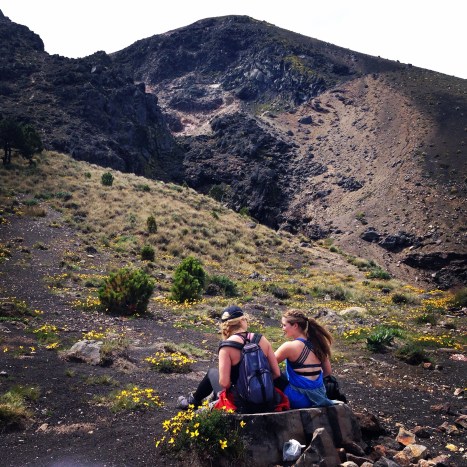 Hiking to the top of Acatenango in Antigua, Guatemala