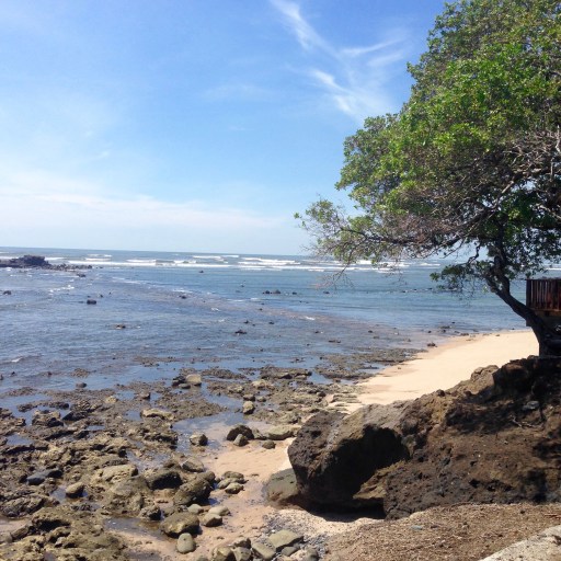 Volcanic rocks on the beaches of El Salvador