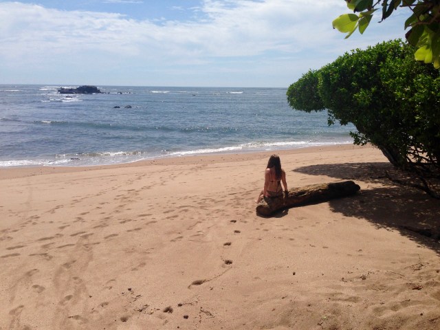 On the beach in El Salvador