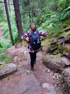 Hiking on the Chilkoot Trail in Skagway, Alaska