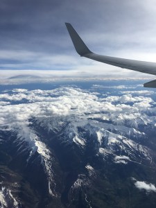 The view from the plane heading to Seattle, Washington