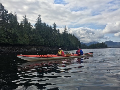 Sea kayaking in Orca Cove, Ketchikan Alasak