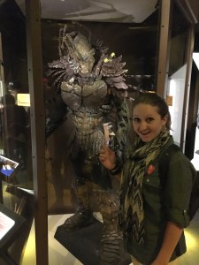 Exploring exhibits in the EMP Museum in Seattle, Washington