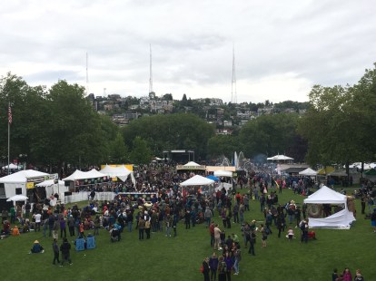 Folk festival in Seattle Washington