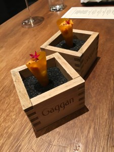 Mango Uni Sundae at Gaggan in Bangkok, Thailand