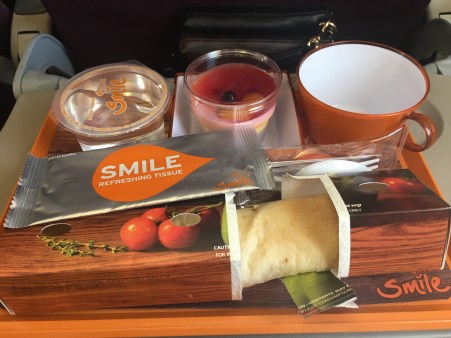 Curry burrito on Thai Smile Airways