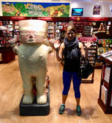 Pachamama & I at the Lima airport