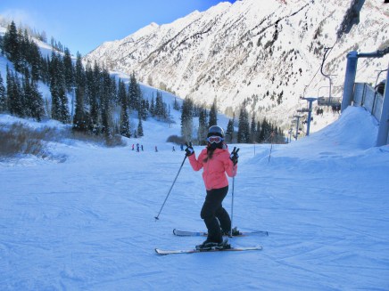 Skiing in Snowbird, Utah