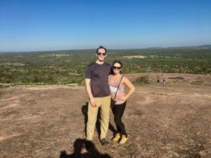 On top of Enchanted Rock outside of Fredericksburg, Texas