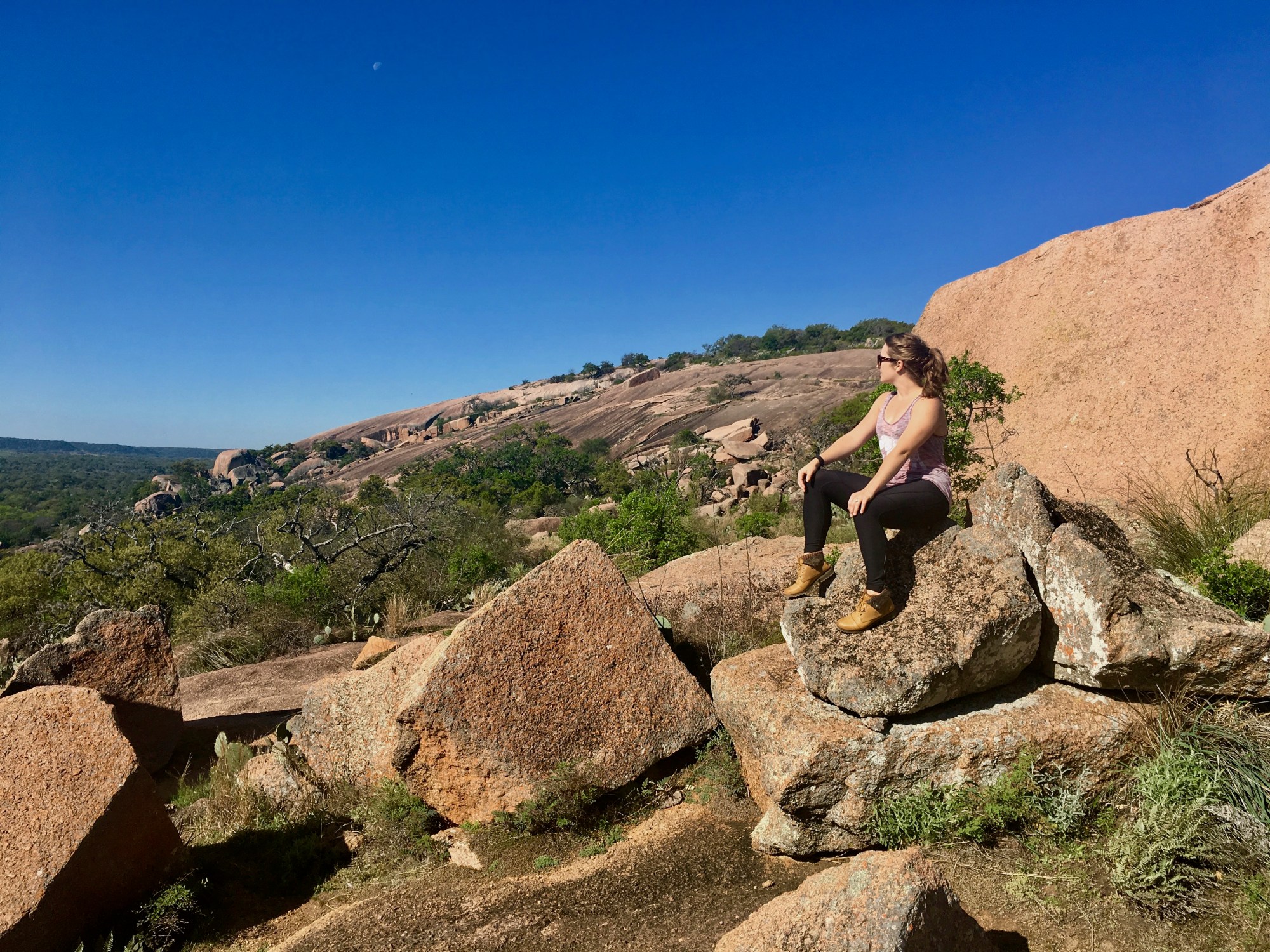 At Enchanted Rock outside of Fredericksburg, Texas