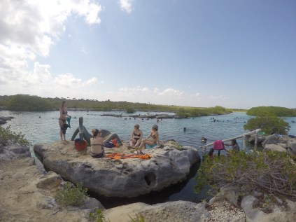 Lounging by the lagoon in Mexico
