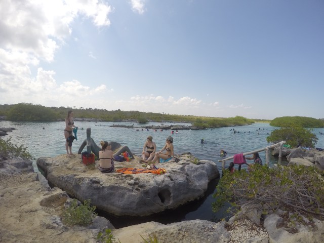 Lounging by the lagoon in Mexico