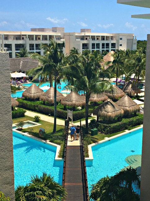 The view of the pool at the Paradisus La Perla, Playa Del Carmen