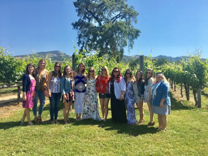 My "Bride Tribe" at Loxton Winery in Sonoma, CA