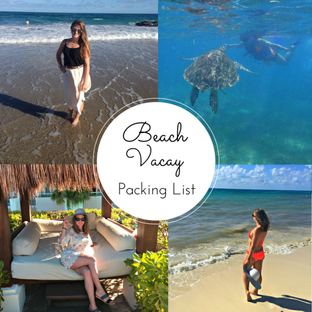 Beach Vacation Packing List