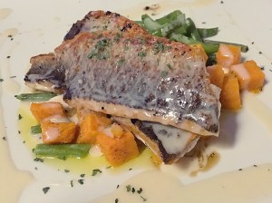 Crispy sea bass at the Our first dinner on our honeymoon at the Our view from our room at the Dubrovnik Palace Hotel, Croatia