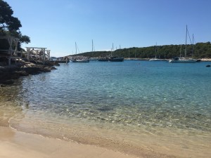 Island hopping around the Pakleni Islands in Croatia