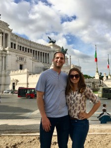 Outside of the Altare della Patria in Rome, Italy