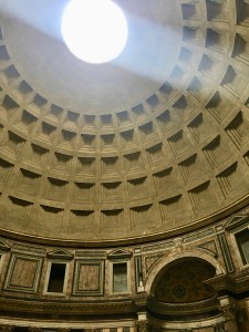 Inside the Pantheon in Rome, Italy