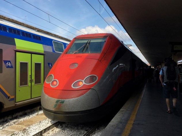 The train from Italy to Florence, Italy
