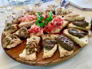 Bruschetta in Tuscany, Italy