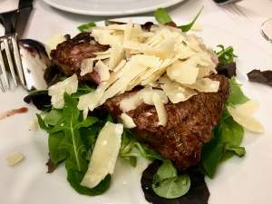 Steak at il Latini in Florence, Italy