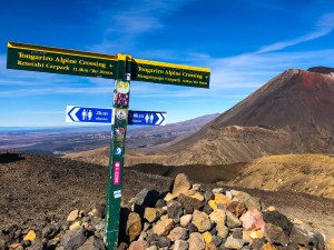 The peak of the Tongariro Alpine Crossing, New Zealand