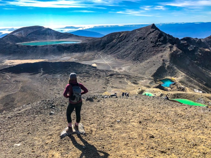 The lakes at the top of the Tongariro Alpine Crossing, New Zealand