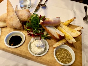 Dinner at The Station in National Park Village, New Zealand