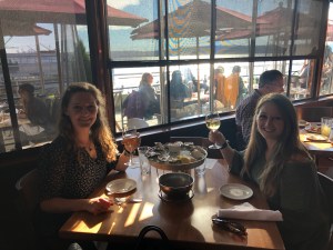 Wine and oysters in Seattle