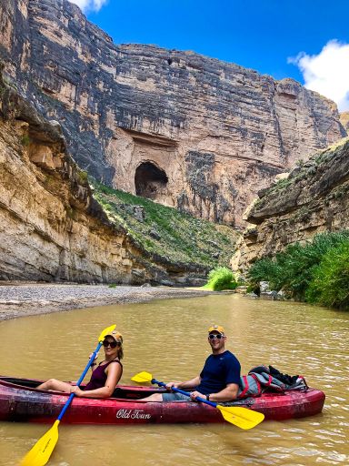 Kayaking through Big Bend National Park, Texas